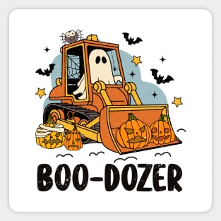 Boo-Dozer – Ghost Bulldozer Pumpkin Hauler Magnet
